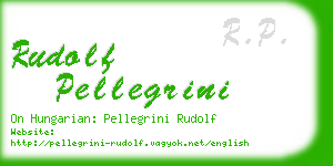 rudolf pellegrini business card